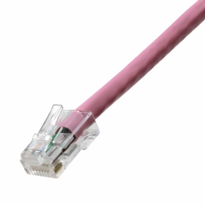 CAT 6 Patch Cable, UTP Stranded, Non-booted, Pink