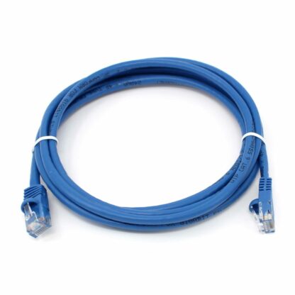 CAT 6 Patch Cable, UTP Stranded, Flush Molded Boots, Blue - Image 4