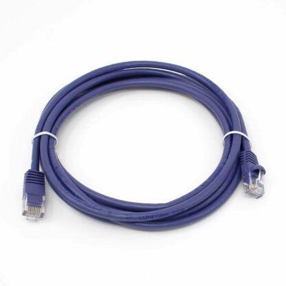 CAT 6 Patch Cable, UTP Stranded, Flush Molded Boots, Purple - Image 2