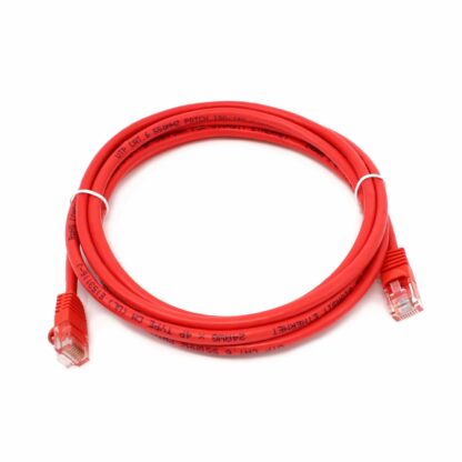 CAT 6 Patch Cable, UTP Stranded, Flush Molded Boots, Red - Image 2