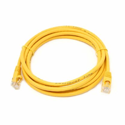 CAT 6 Patch Cable, UTP Stranded, Flush Molded Boots, Yellow - Image 2