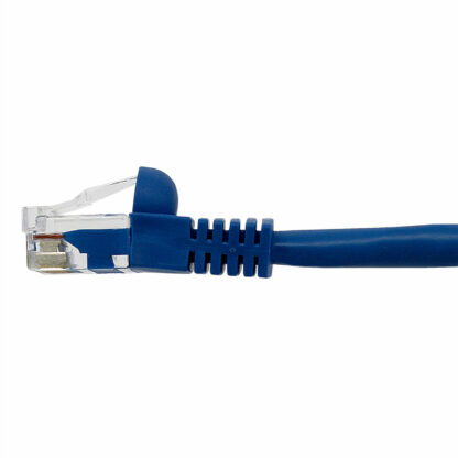 CAT 6A Patch Cable, UTP Stranded, Flush Molded Boots, Blue - Image 2