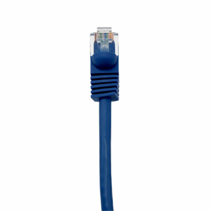 CAT 6A Patch Cable, UTP Stranded, Flush Molded Boots, Blue - Image 3
