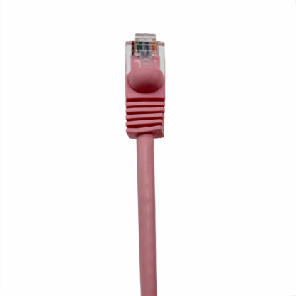 CAT 6 Patch Cable, UTP Stranded, Flush Molded Boots, Pink - Image 3