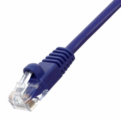 CAT 6 Patch Cable, UTP Stranded, Flush Molded Boots, Purple