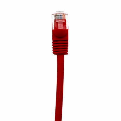 CAT 6 Patch Cable, UTP Stranded, Flush Molded Boots, Red - Image 4