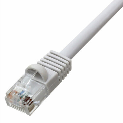 CAT 6 Patch Cable, UTP Stranded, Flush Molded Boots, White