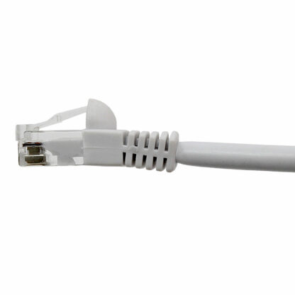 CAT 6 Patch Cable, UTP Stranded, Flush Molded Boots, White - Image 3
