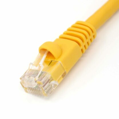 CAT 6 Patch Cable, UTP Stranded, Flush Molded Boots, Yellow