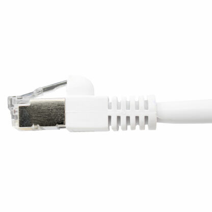 CAT 6 Shielded Patch Cable, STP Stranded, Flush Molded Boots, White - Image 2