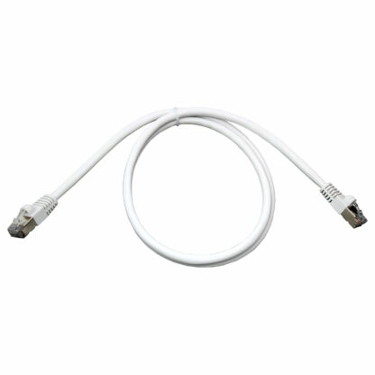 CAT 6 Shielded Patch Cable, STP Stranded, Flush Molded Boots, White - Image 3