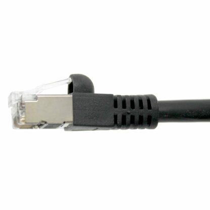 CAT 6 Shielded Patch Cable, STP Stranded, Flush Molded Boots, Black - Image 2
