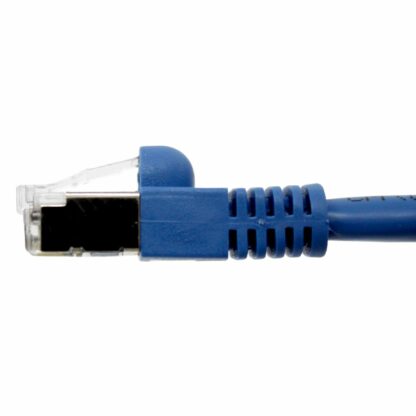 CAT 6 Shielded Patch Cable, STP Stranded, Flush Molded Boots, Blue - Image 2