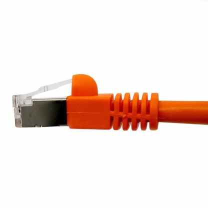 CAT 6 Shielded Patch Cable, STP Stranded, Flush Molded Boots, Orange - Image 3