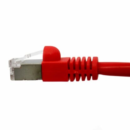 CAT 6 Shielded Patch Cable, STP Stranded, Flush Molded Boots, Red - Image 3