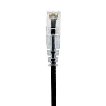 CAT 6 Slim Patch Cable, UTP Stranded, Finger Boot, Black - Image 4