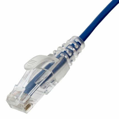 CAT 6 Slim Patch Cable, UTP Stranded, Finger Boot, Blue - Image 5