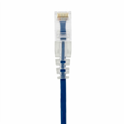 CAT 6 Slim Patch Cable, UTP Stranded, Finger Boot, Blue - Image 4