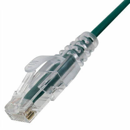 CAT 6 Slim Patch Cable, UTP Stranded, Finger Boot, Green - Image 5