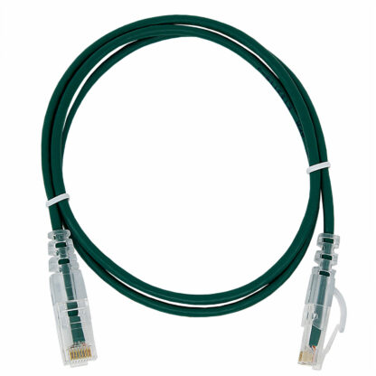 CAT 6 Slim Patch Cable, UTP Stranded, Finger Boot, Green