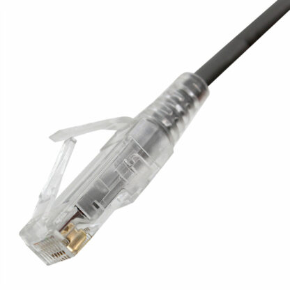 CAT 6 Slim Patch Cable, UTP Stranded, Finger Boot, Gray - Image 5