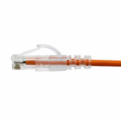 CAT 6 Slim Patch Cable, UTP Stranded, Finger Boot, Orange - Image 3