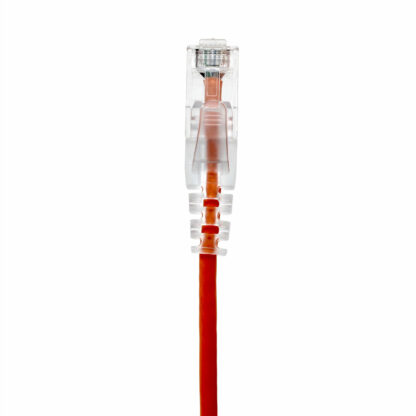 CAT 6 Slim Patch Cable, UTP Stranded, Finger Boot, Orange - Image 2