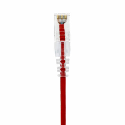 CAT 6 Slim Patch Cable, UTP Stranded, Finger Boot, Red - Image 4
