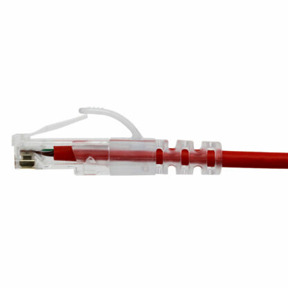 CAT 6 Slim Patch Cable, UTP Stranded, Finger Boot, Red - Image 3