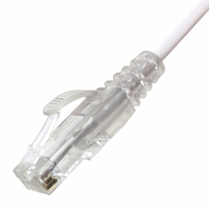 CAT 6 Slim Patch Cable, UTP Stranded, Finger Boot, White - Image 5