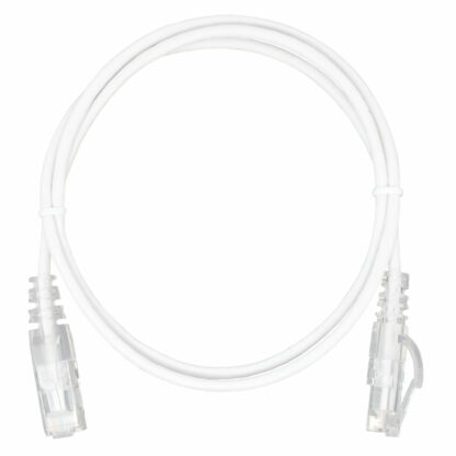 CAT 6 Slim Patch Cable, UTP Stranded, Finger Boot, White