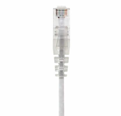 CAT 6 Slim Patch Cable, UTP Stranded, Finger Boot, White - Image 2
