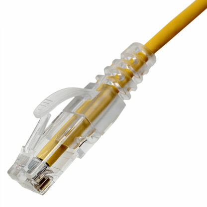 CAT 6 Slim Patch Cable, UTP Stranded, Finger Boot, Yellow - Image 5