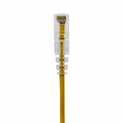 CAT 6 Slim Patch Cable, UTP Stranded, Finger Boot, Yellow - Image 4