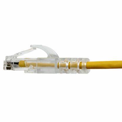 CAT 6 Slim Patch Cable, UTP Stranded, Finger Boot, Yellow - Image 3