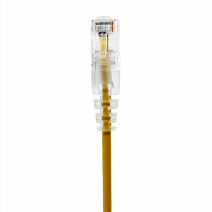 CAT 6 Slim Patch Cable, UTP Stranded, Finger Boot, Yellow - Image 2