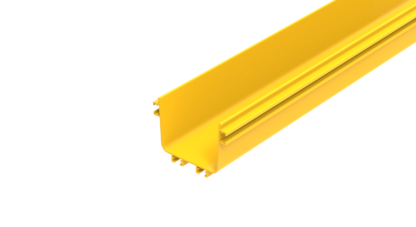Fiber duct channel, 120mm x 2000mm, PVC, Yellow