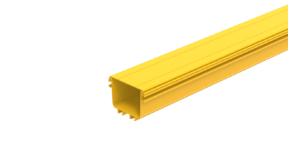 Top cover for 120mm Fiber duct channel, 120mm x 2000mm, PVC, Yellow - Image 2