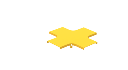 Top cover for 120mm horizontal cross, yellow