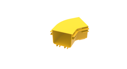 Top cover for 45° 120mm horizontal elbow, yellow - Image 2