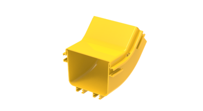 Top cover for 45° internal riser, yellow - Image 2