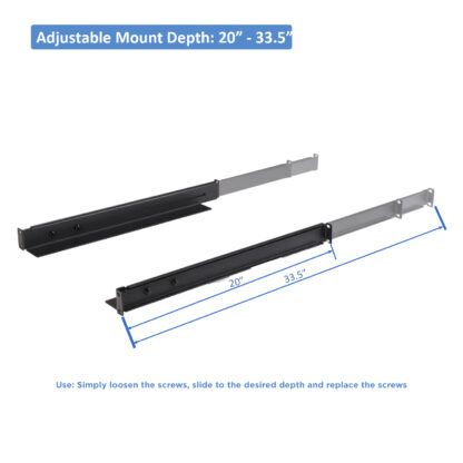MRR-SRS Series Shelf Rails, 1U - Image 3