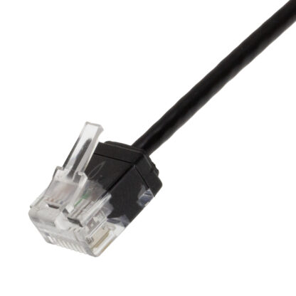 CAT 6 Ultra Slim Jacket Patch Cable, UTP Stranded, Black