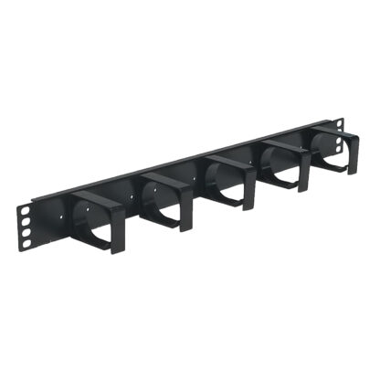 WM123 Series Cable Management - 19in, 1U, D-Ring, Plastic