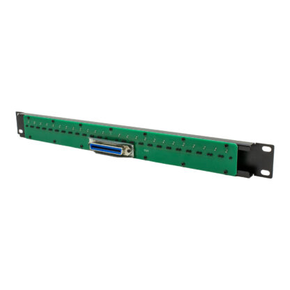 24 port RJ45 two wire telco patch panel with one female telco, 1u ( 1.75" H x 19" W ) - Image 2