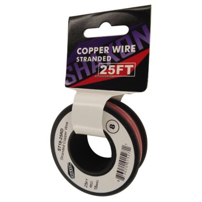 Stranded Copper Wire on Spool, 18 Gauge, 25ft
