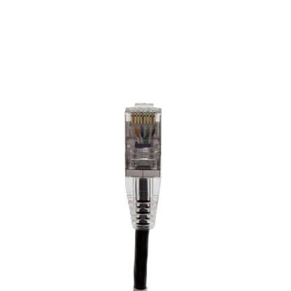 CAT 6A Shielded Patch Cable, STP Stranded, Finger Boot, Black - Image 2
