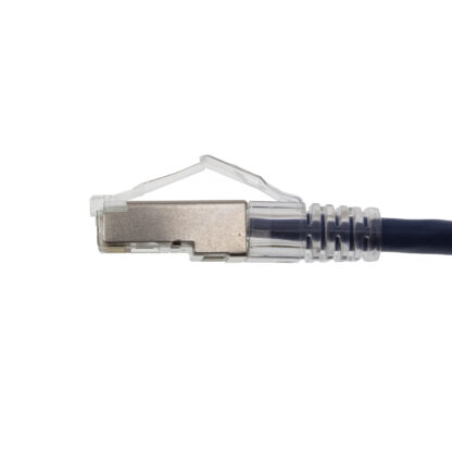 CAT 6A Shielded Patch Cable, STP Stranded, Finger Boot, Blue - Image 3