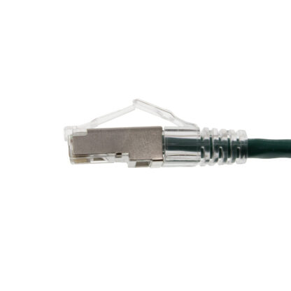 CAT 6A Shielded Patch Cable, STP Stranded, Finger Boot, Green - Image 3