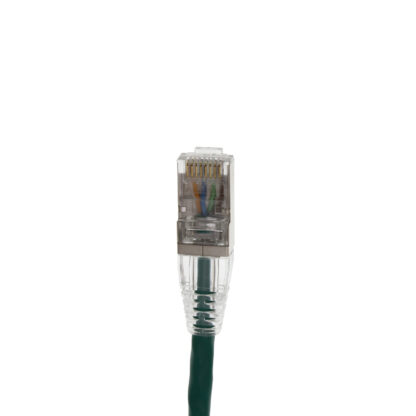 CAT 6A Shielded Patch Cable, STP Stranded, Finger Boot, Green - Image 2